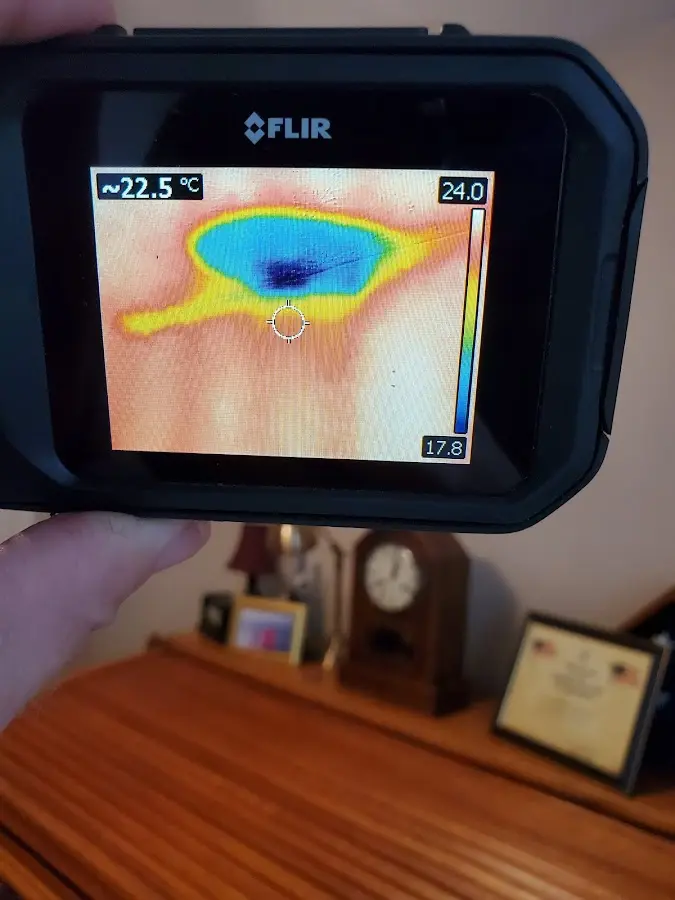Thermal imaging inspection for water damage in Pembroke