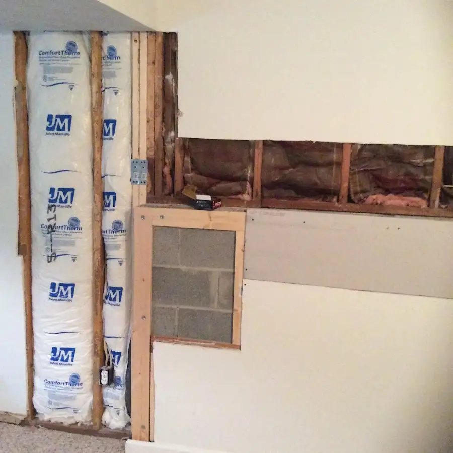 Wall insulation replacement during Structural Drying in Pembroke
